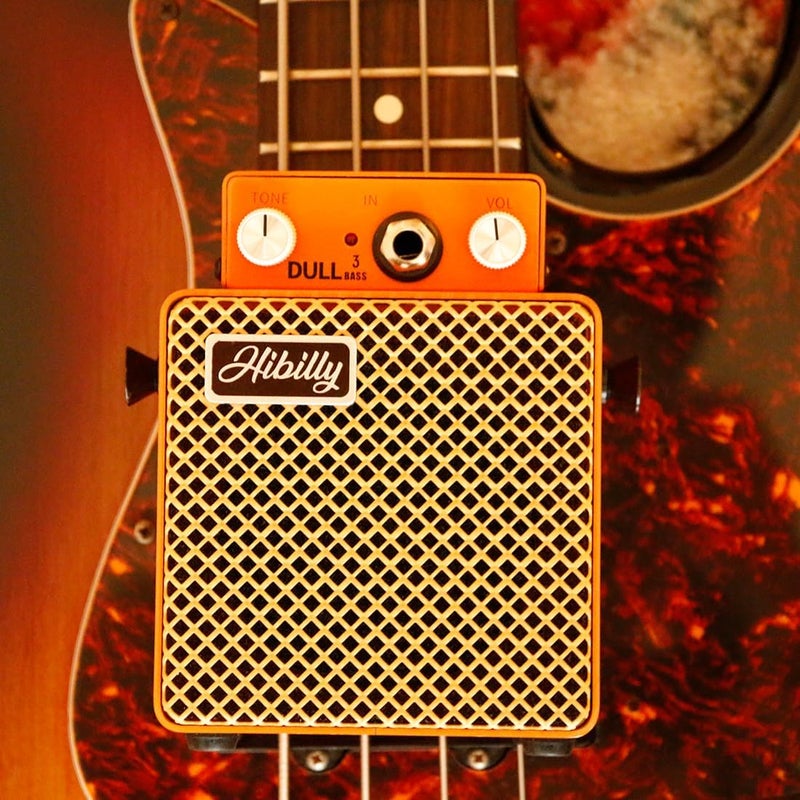 HiBilly Dull3 Full-Metal Mini Bass Amplifier, Rechargeable 3W Pocket Micro Amp with Clean/Overdrive/Distortion Modes, 3" Speaker, 1200mAh Battery - Image 4